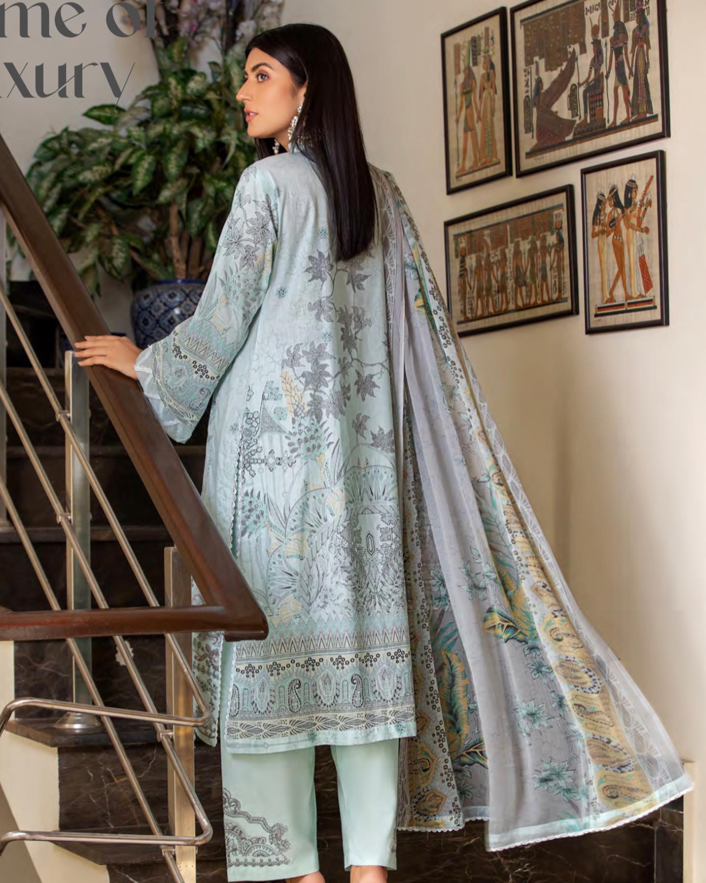 Bamber Chiffon Print Dupatta - 01