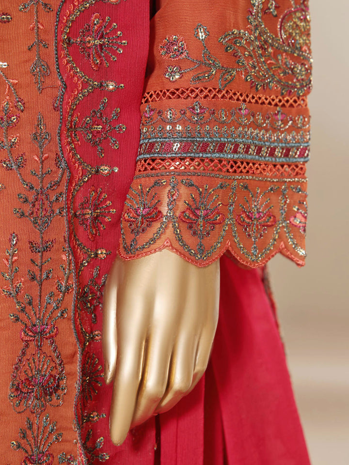 Sadabahar "Afsanay" Luxury Embroidered Chiffon 3-Piece Suit - SADAF04