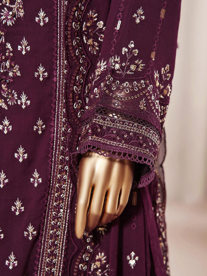 Sadabahar "Afsanay" Luxury Embroidered Chiffon 3-Piece Suit - SADAF07