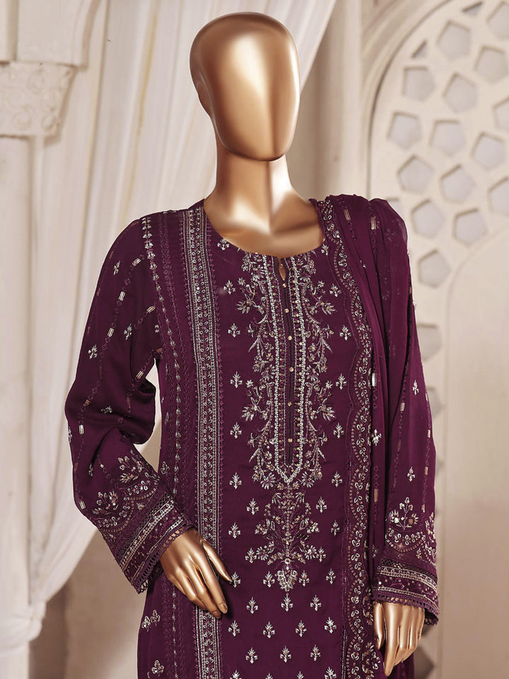 Sadabahar "Afsanay" Luxury Embroidered Chiffon 3-Piece Suit - SADAF07