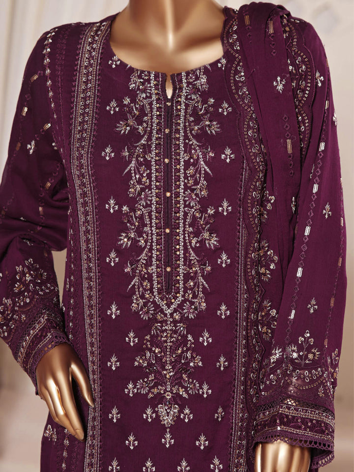 Sadabahar "Afsanay" Luxury Embroidered Chiffon 3-Piece Suit - SADAF07