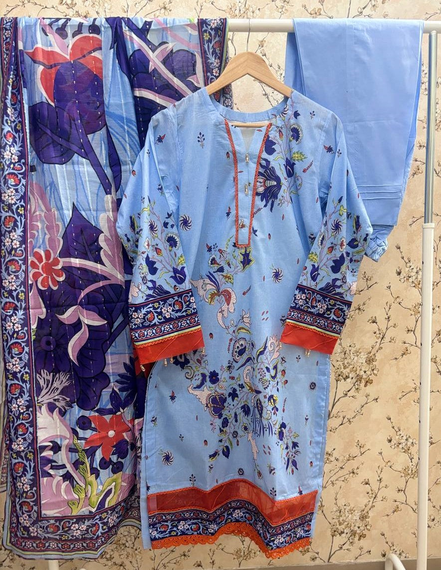 PAIROZ BY GULJEE PRINTED LAWN COLLECTION - PG02