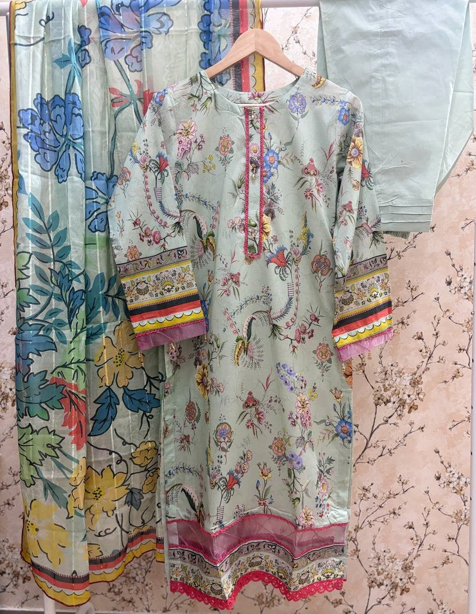 PAIROZ BY GULJEE PRINTED LAWN COLLECTION - PG04