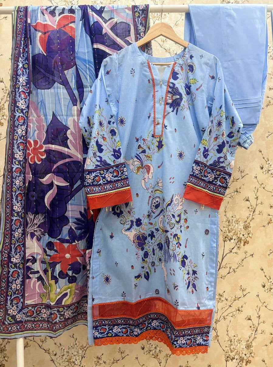 PAIROZ BY GULJEE PRINTED LAWN COLLECTION - PG02