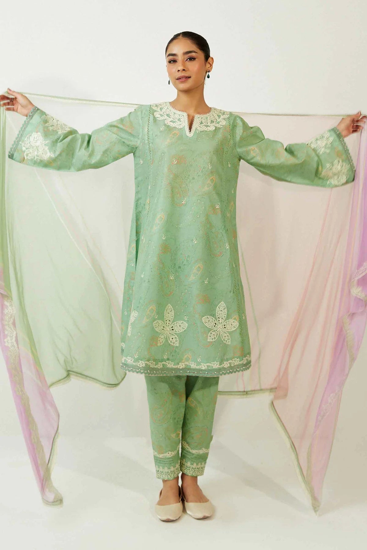 Zara Shahjahan Coco lawn volume II-ZCE23-9A