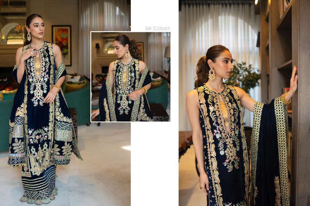 Crimson X Saira Shakira Wedding Collection - A Velvet Affair - 3A