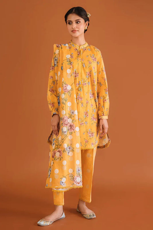 Petals & Prints by Cross Stitch | IRIS JOY-3PC PRINTED LAWN SUIT