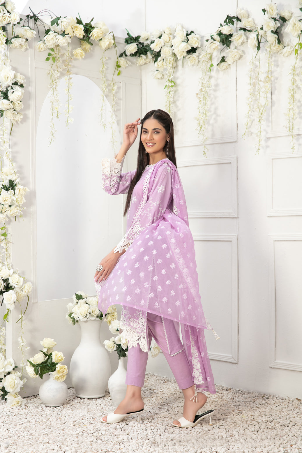 GARDENIA LAWN EMBROIDERED SEMI-STITCHED 3PC BY TAWAKKAL-D-8969