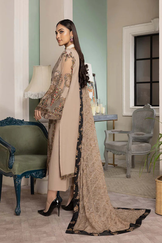 Tasawar By Charizma Embroidered Chiffon Suits Unstitched 4 Piece CRZ23T CEC-05 - Formal Collection