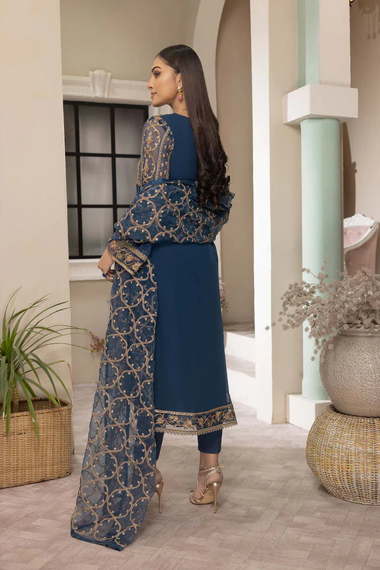 Tasawar By Charizma Embroidered Chiffon Suits Unstitched 4 Piece CRZ23T CEC-01 - Formal Collection