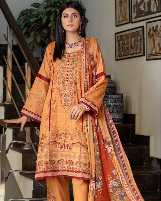 Bamber Chiffon Print Dupatta - 02