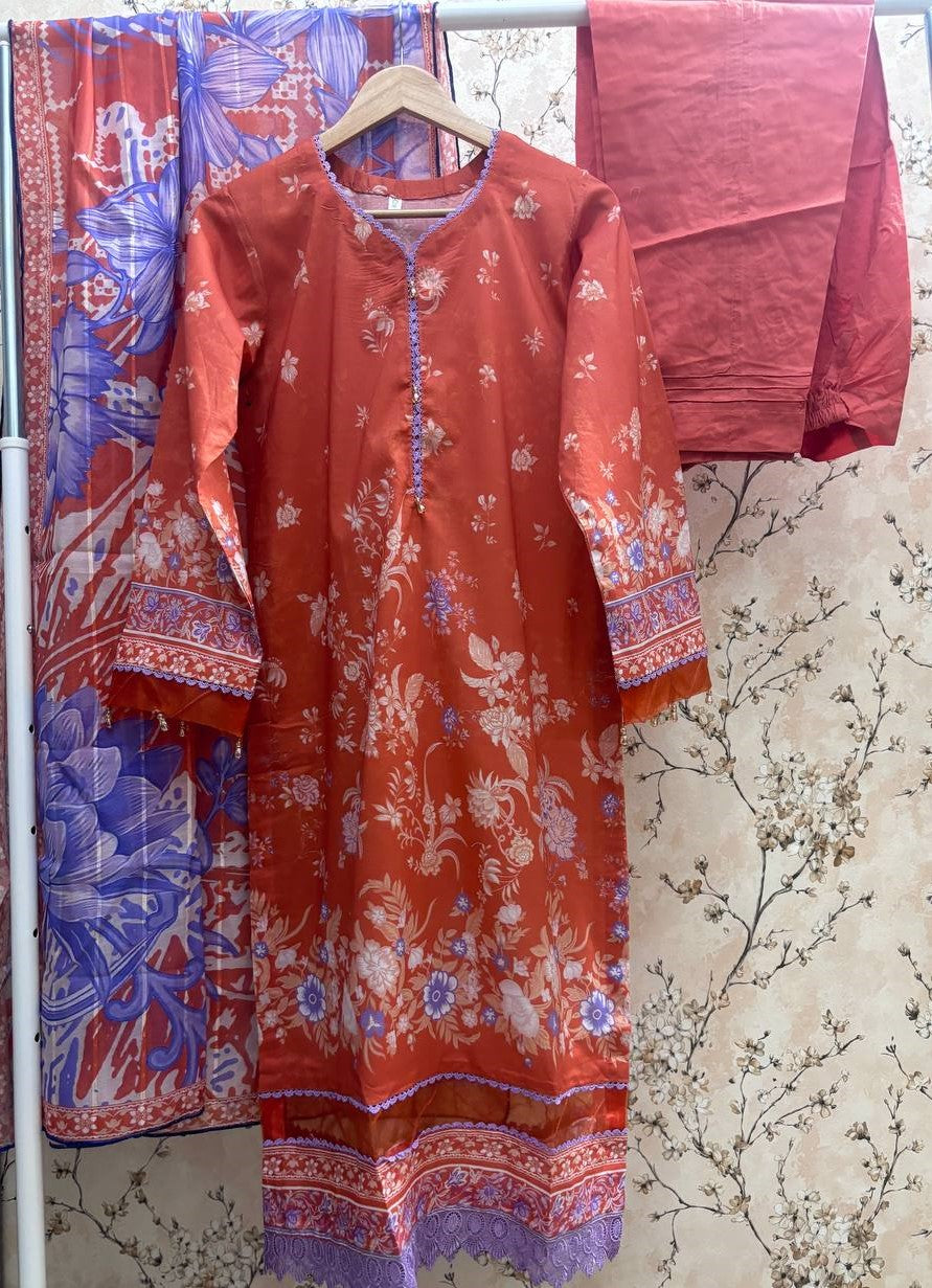 PAIROZ BY GULJEE PRINTED LAWN COLLECTION - PG08